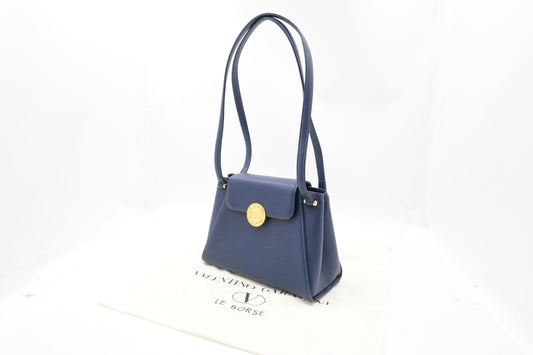 Valentino Shoulder Bag in Blue Leather
