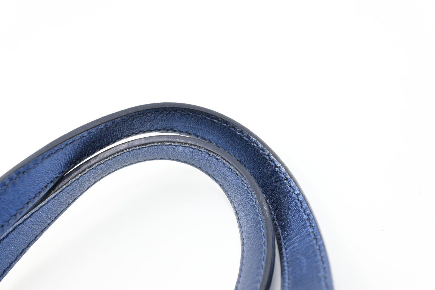 Tiffany & Co. Reversible Tote in Metallic Blue Leather