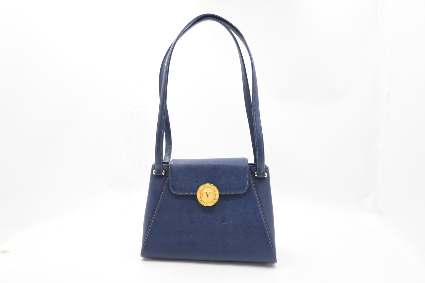 Valentino Shoulder Bag in Blue Leather