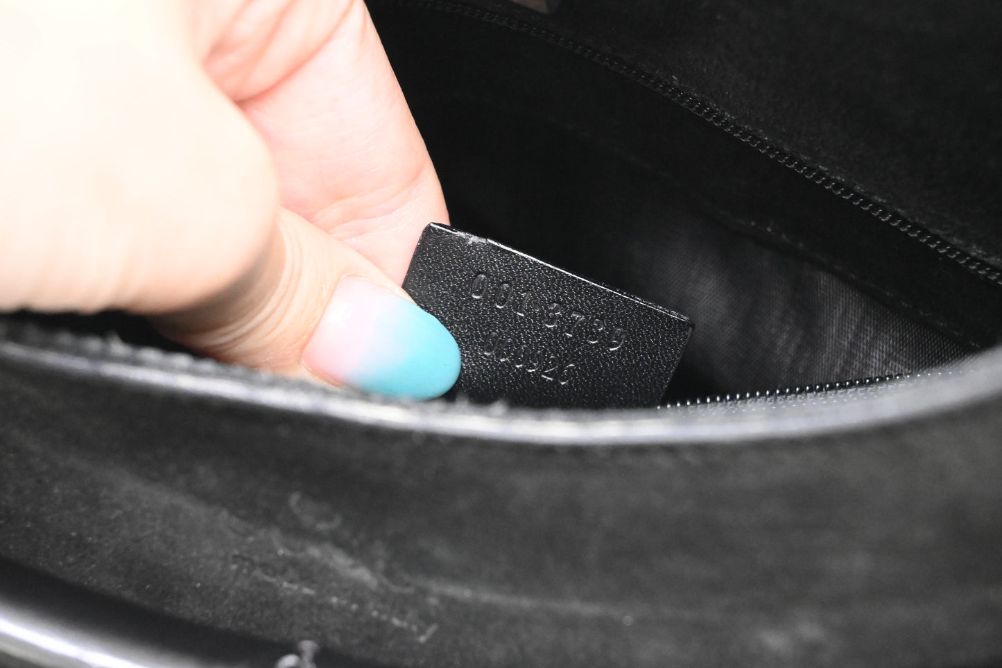 Gucci Bamboo Shoulder Bag in Black Suede