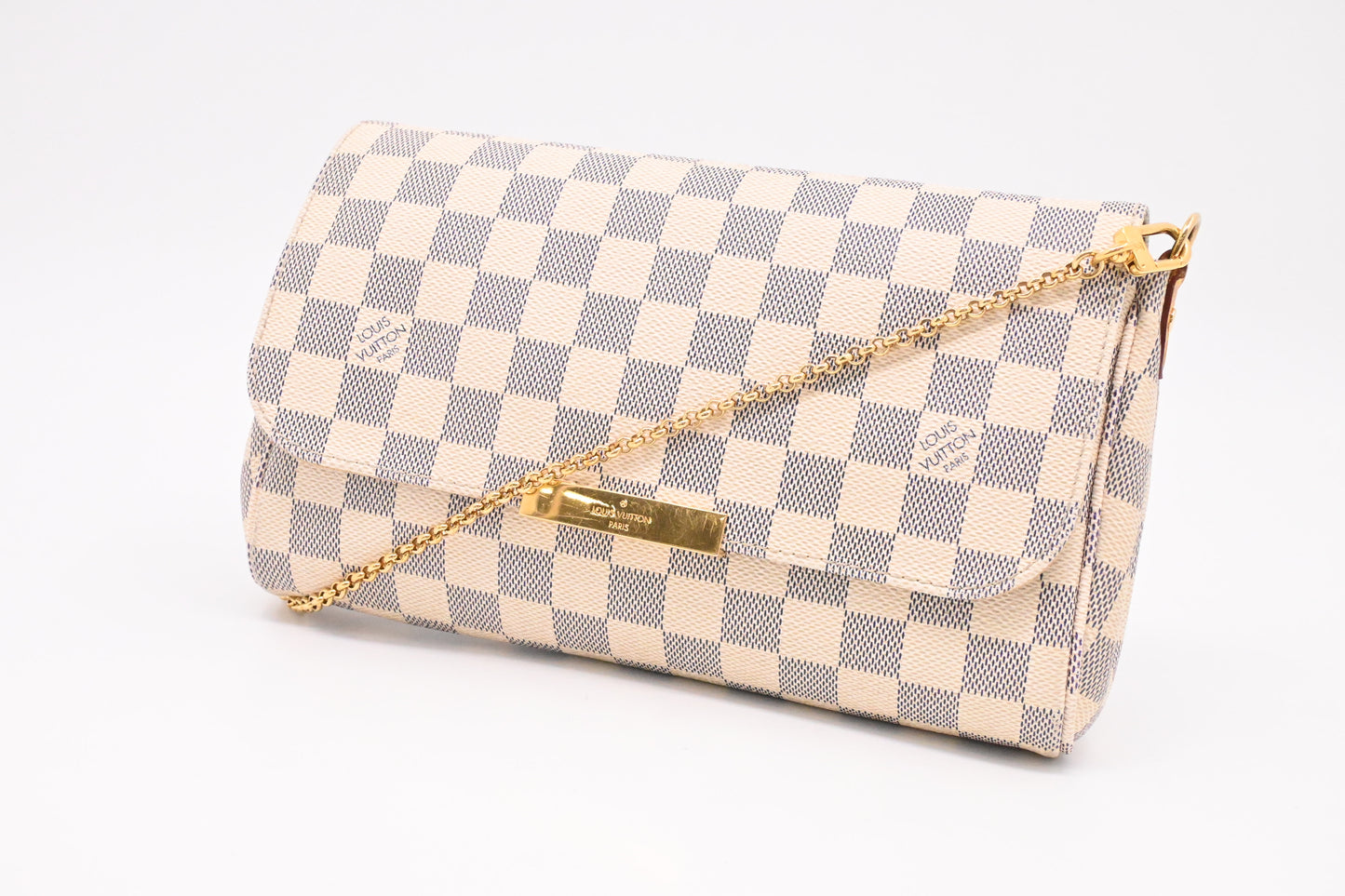 Louis Vuitton Favorite MM in Damier Azur Canvas