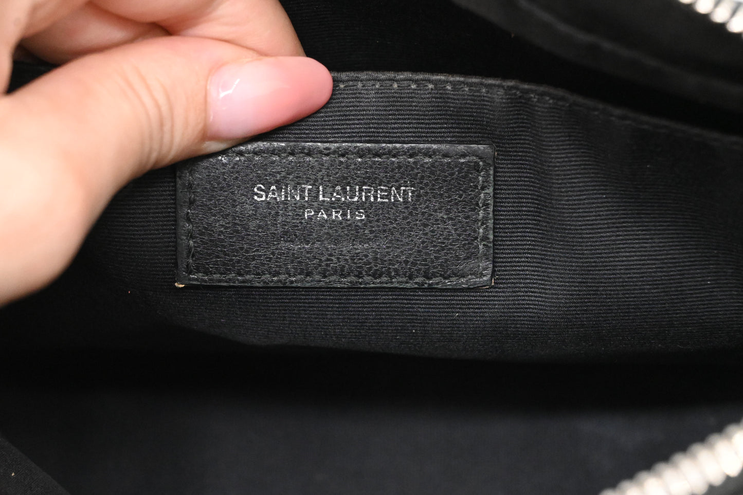 YSL Saint Laurent Lou Camera Bag in Black Leather