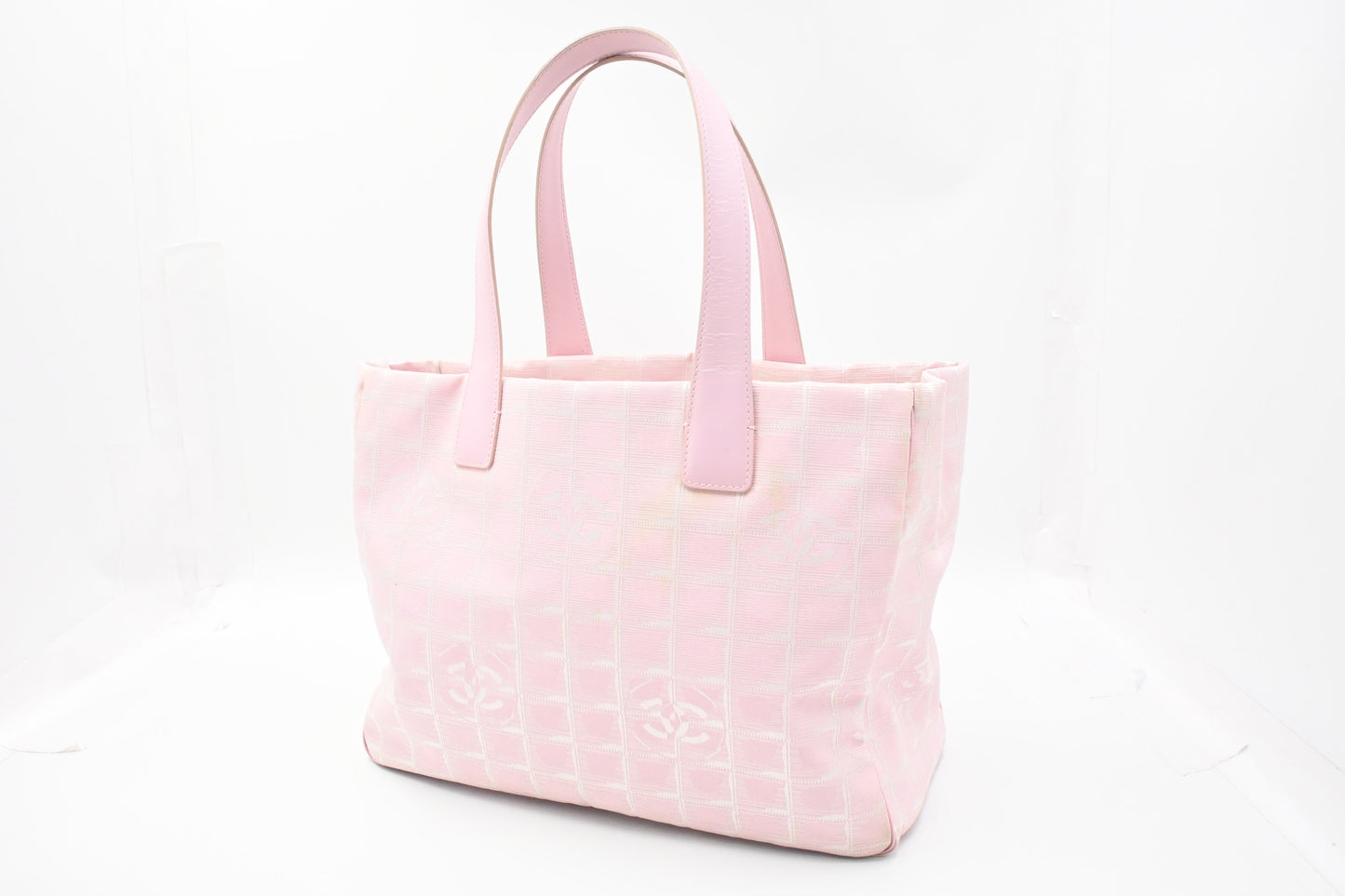 Chanel New Travel Line Tote in Pink Canvas