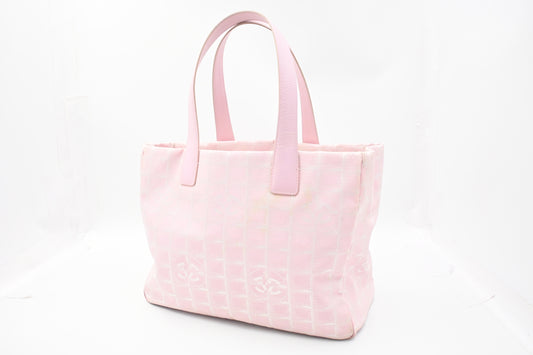 Chanel New Travel Line Tote in Pink Canvas