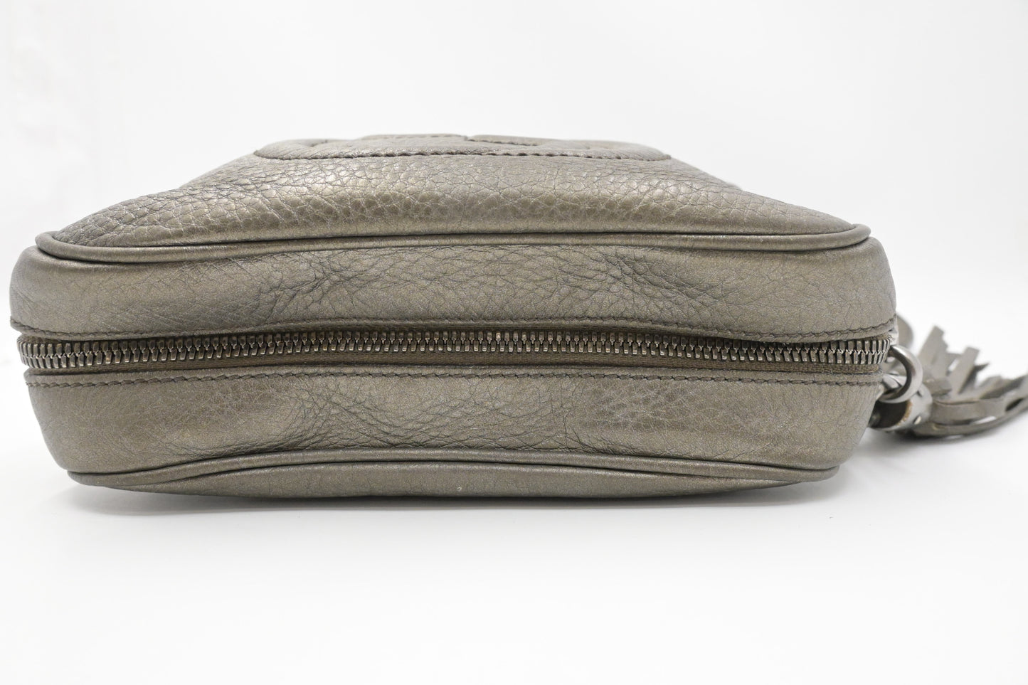 Gucci Soho Disco Crossbody in Pewter Leather