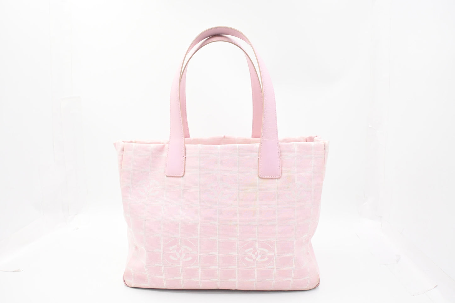 Chanel New Travel Line Tote in Pink Canvas