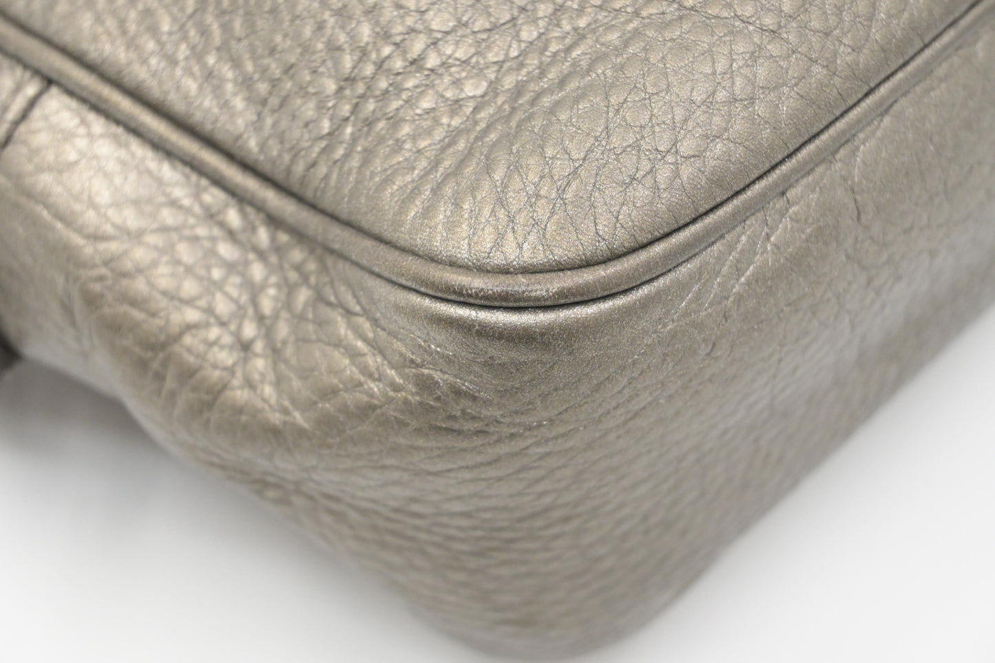 Gucci Soho Disco Crossbody in Pewter Leather