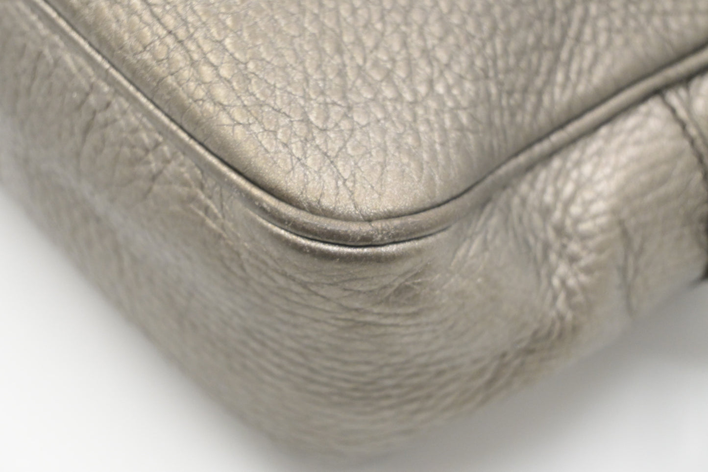 Gucci Soho Disco Crossbody in Pewter Leather
