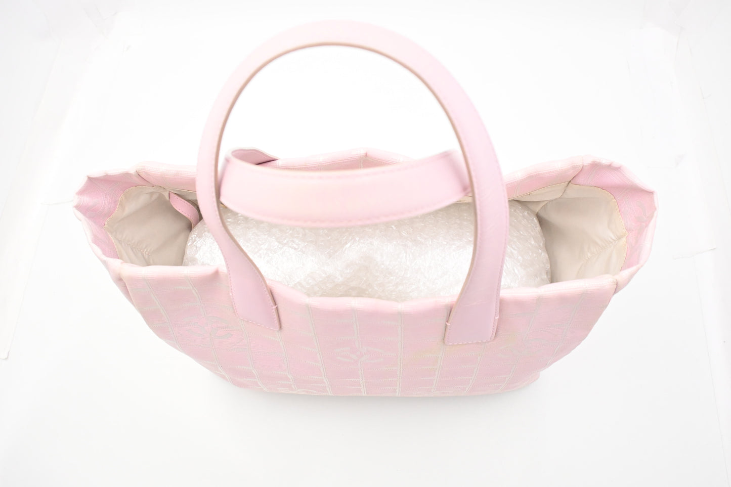 Chanel New Travel Line Tote in Pink Canvas