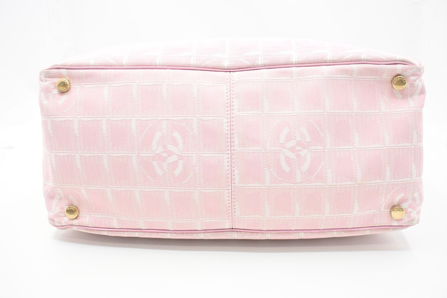 Chanel New Travel Line Tote in Pink Canvas