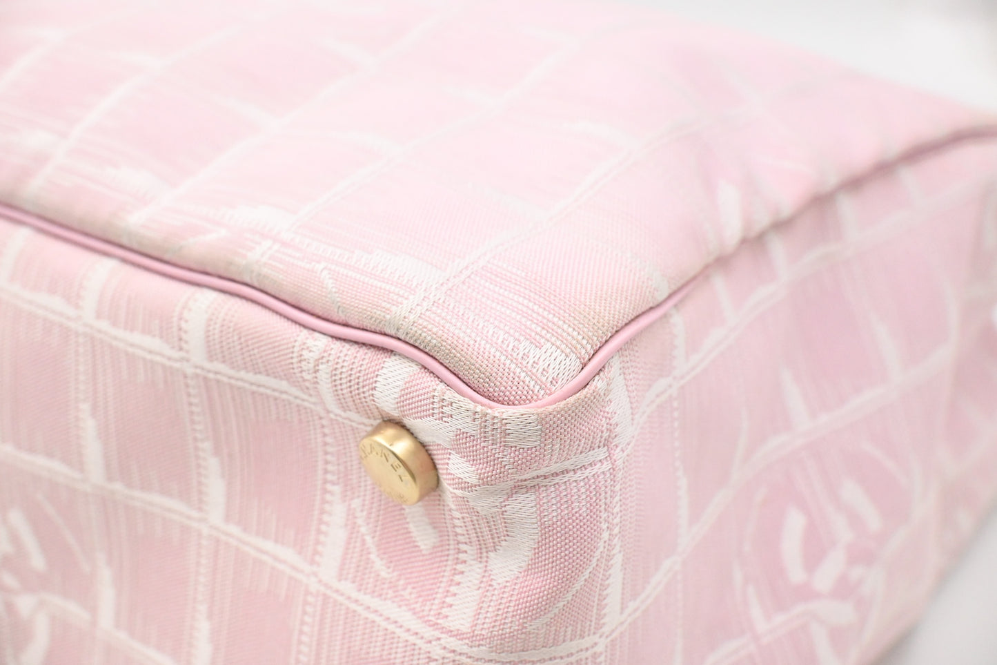 Chanel New Travel Line Tote in Pink Canvas