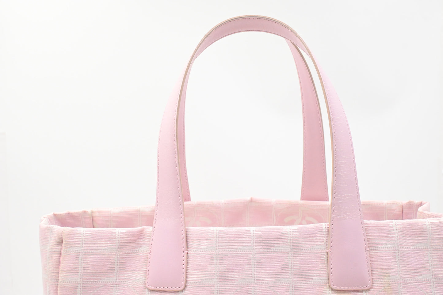 Chanel New Travel Line Tote in Pink Canvas