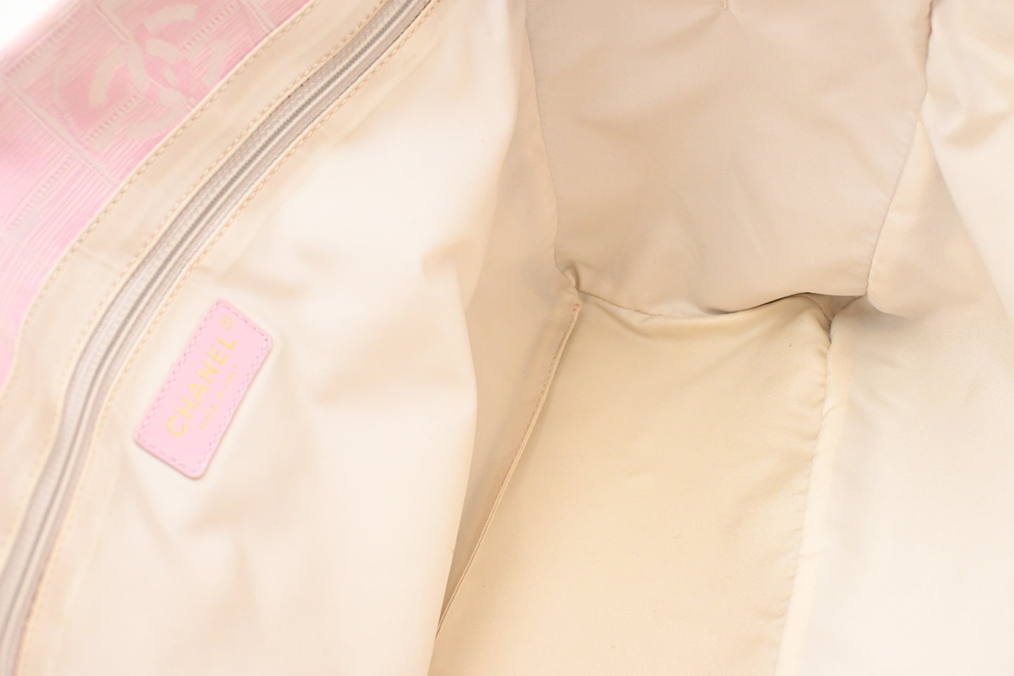 Chanel New Travel Line Tote in Pink Canvas