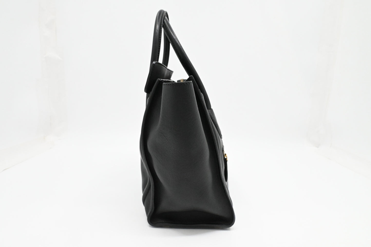 Celine Micro Luggage in Black Leather