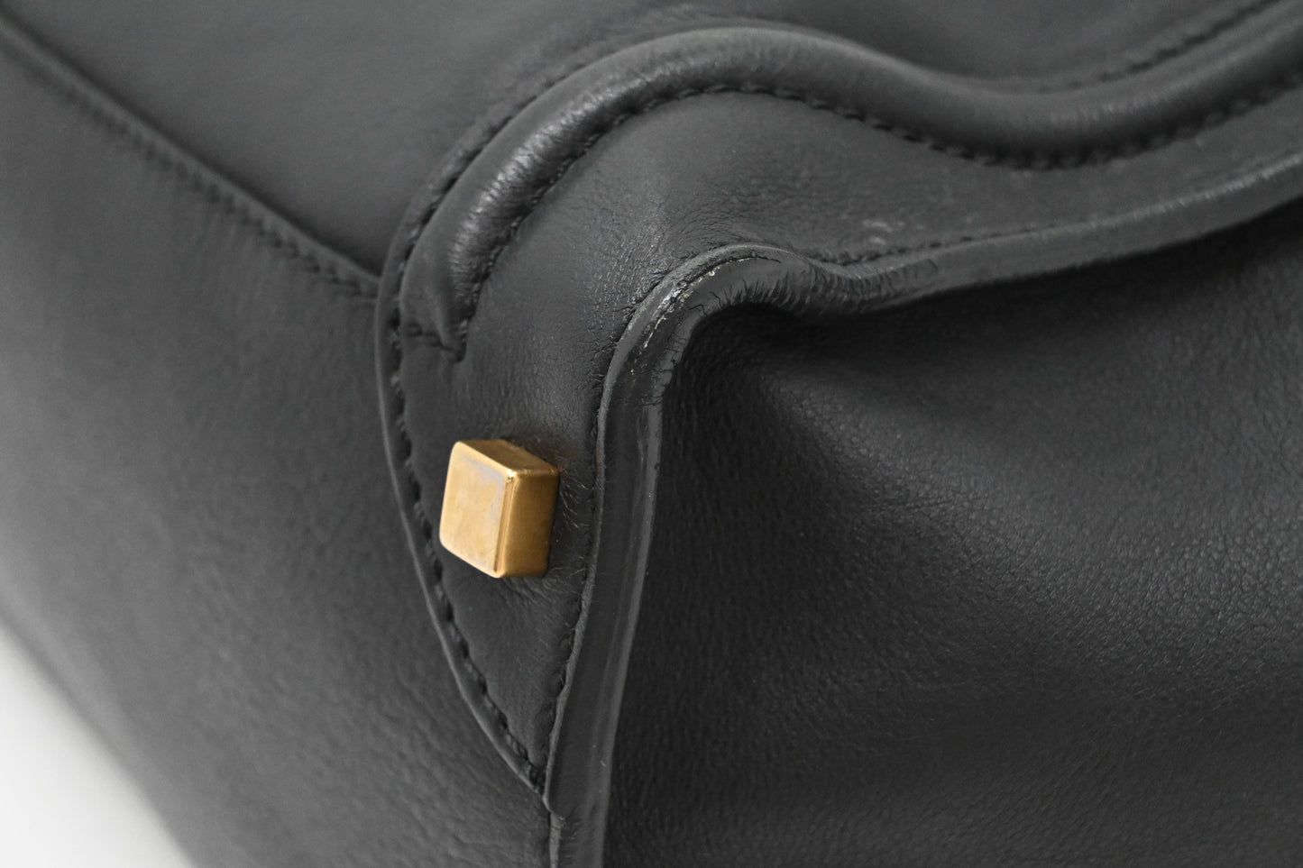 Celine Micro Luggage in Black Leather