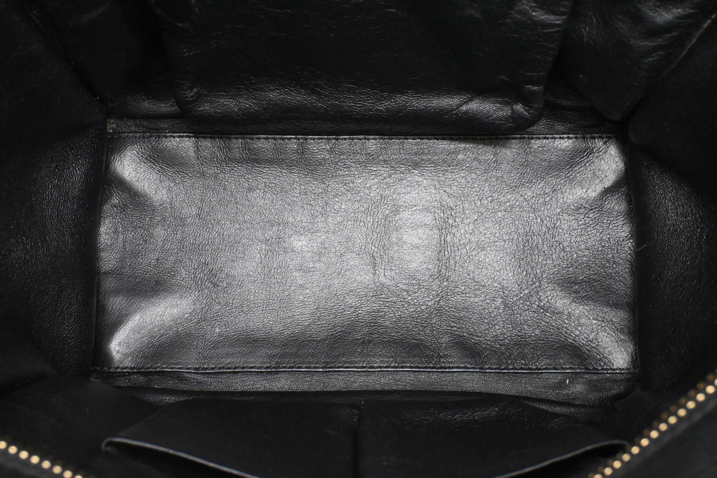 Celine Micro Luggage in Black Leather