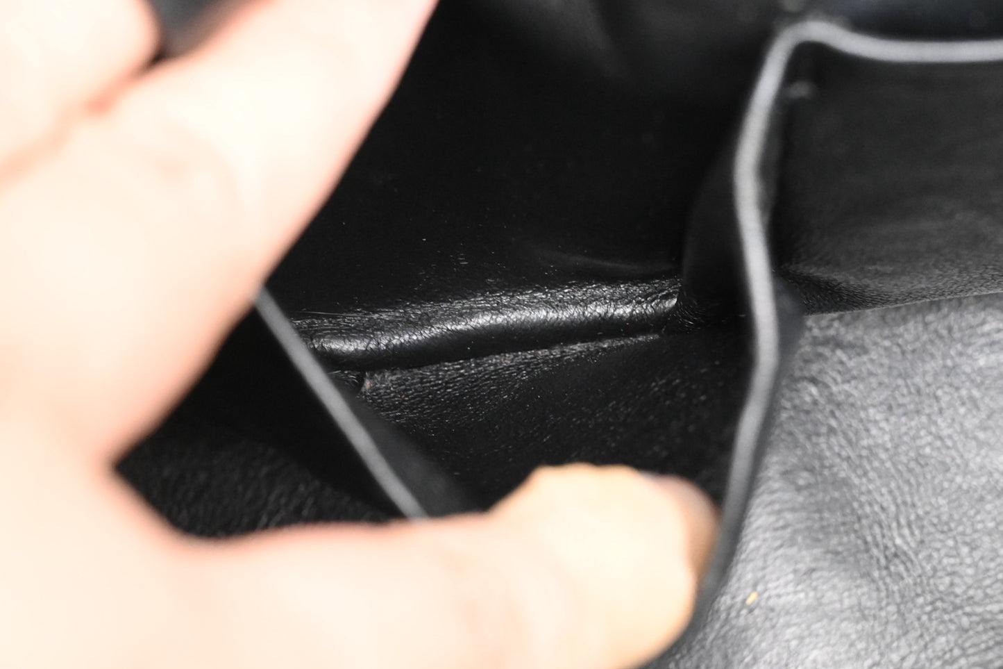 Celine Micro Luggage in Black Leather