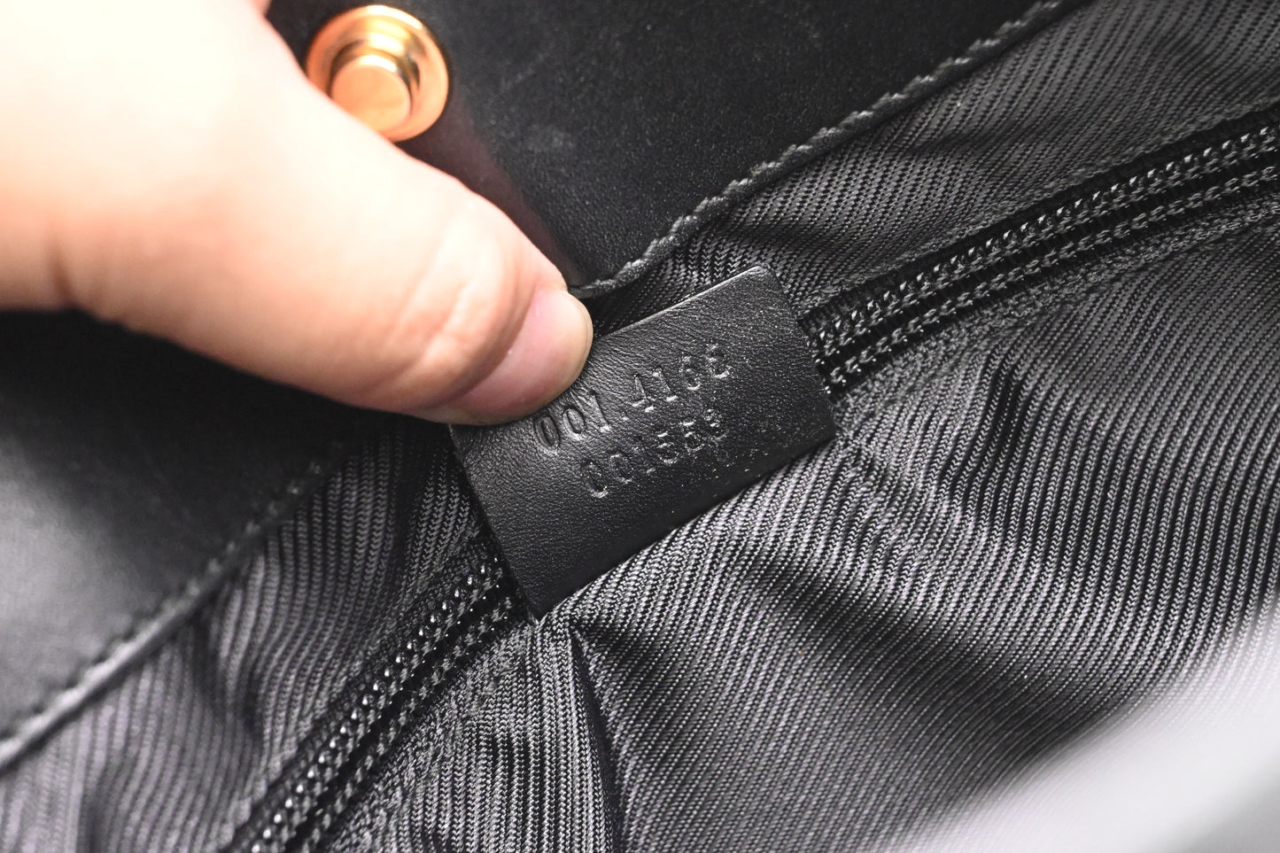 Gucci Structured Hobo Bag in Black and White GG Canvas