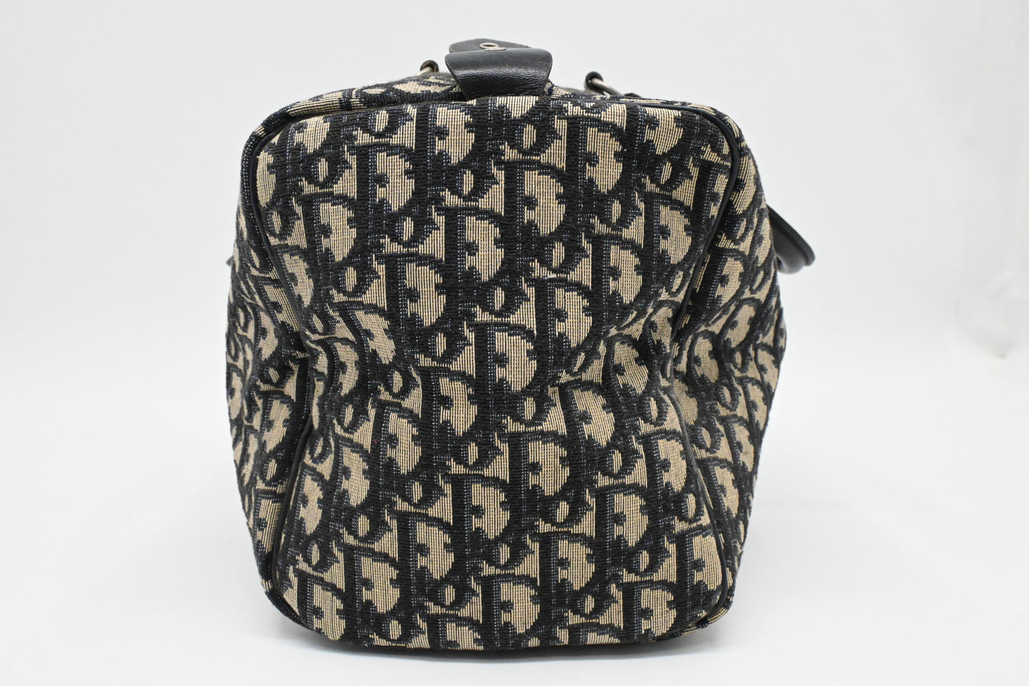 Dior Boston Bag in Navy Blue Oblique Canvas