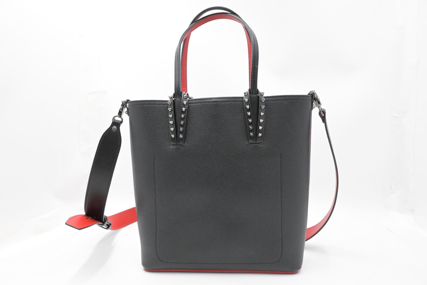 Louboutin Cabata Mini Tote in Black Leather