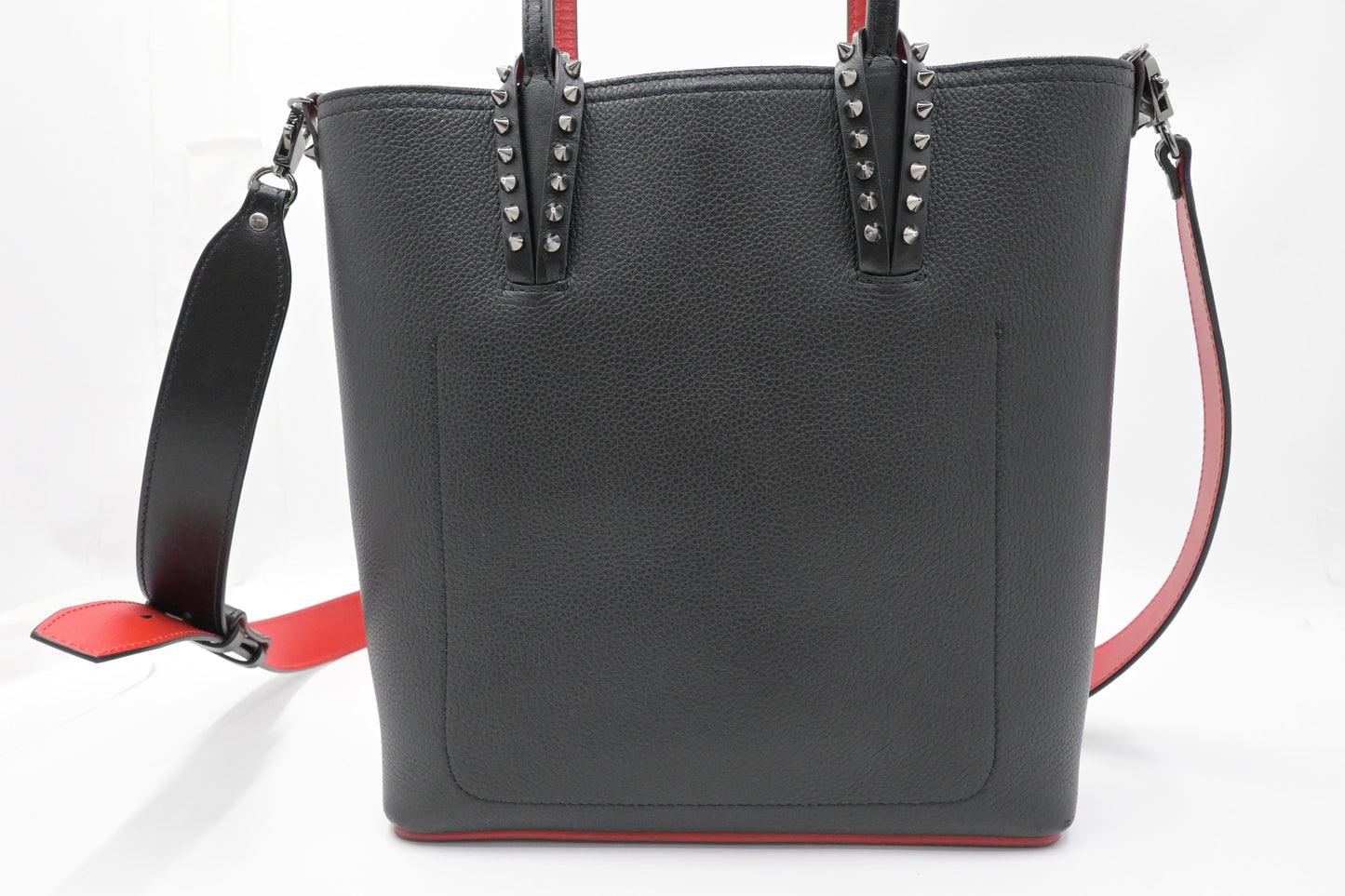 Louboutin Cabata Mini Tote in Black Leather