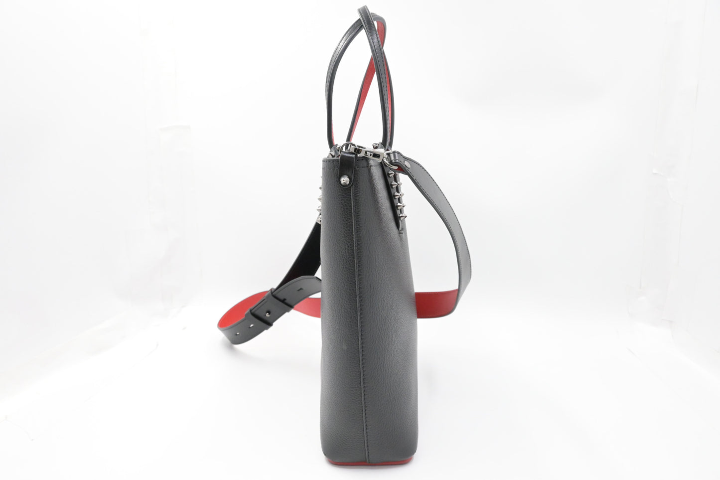 Louboutin Cabata Mini Tote in Black Leather