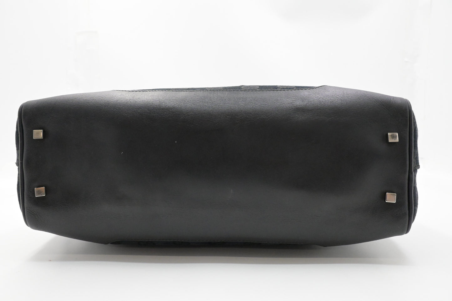 Gucci Shoulder Bag in Black Canvas and Leather