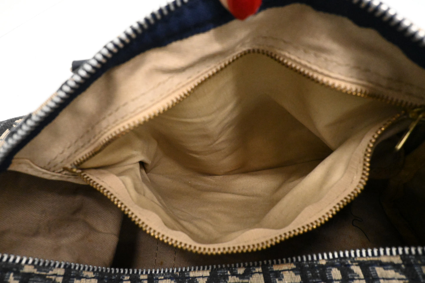 Dior Boston Bag in Navy Blue Oblique Canvas