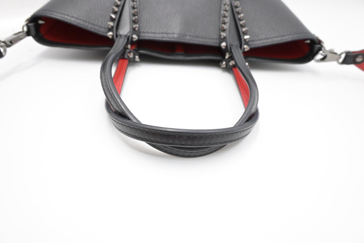 Louboutin Cabata Mini Tote in Black Leather