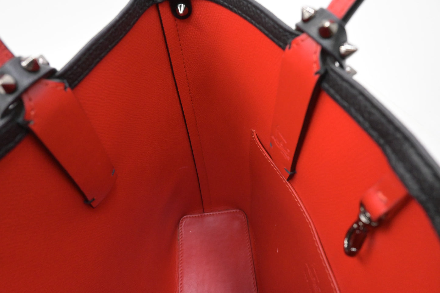 Louboutin Cabata Mini Tote in Black Leather