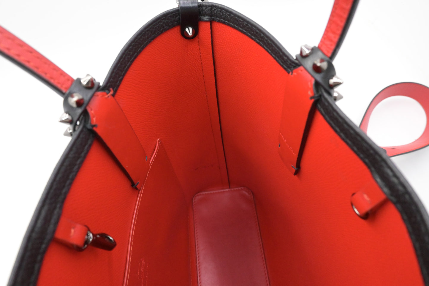 Louboutin Cabata Mini Tote in Black Leather