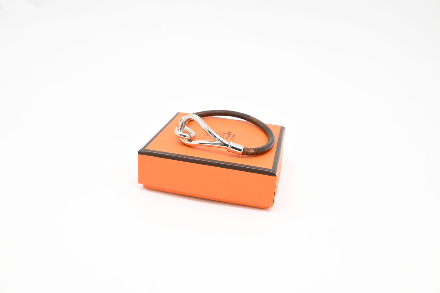 Hermes Jumbo Bracelet in Brown Leather