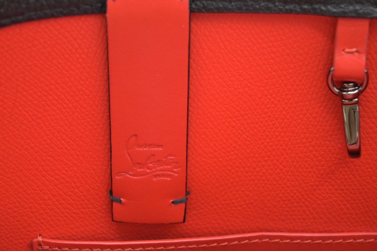 Louboutin Cabata Mini Tote in Black Leather