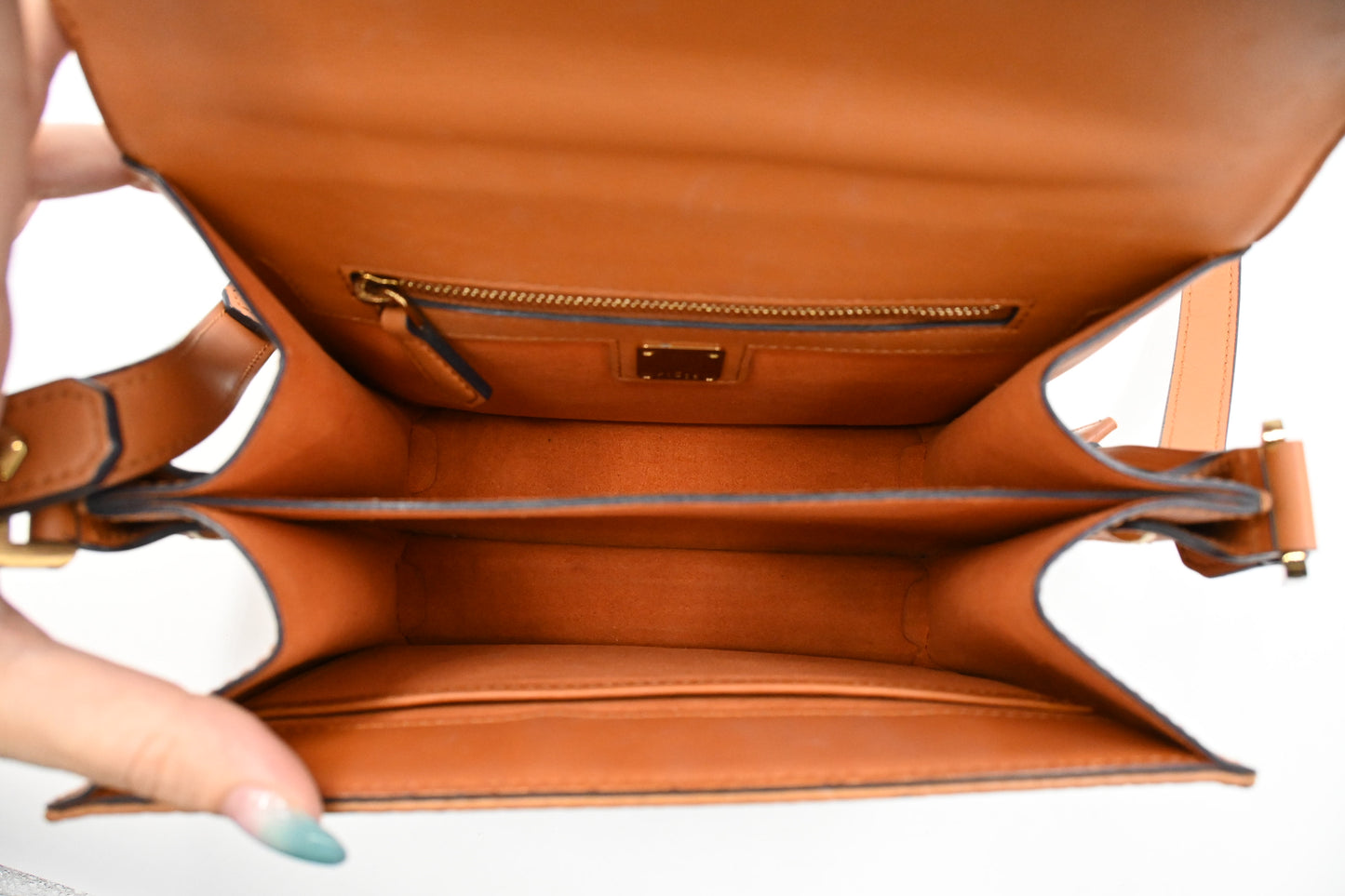 MCM Messenger Bag in Cognac Visetos Canvas