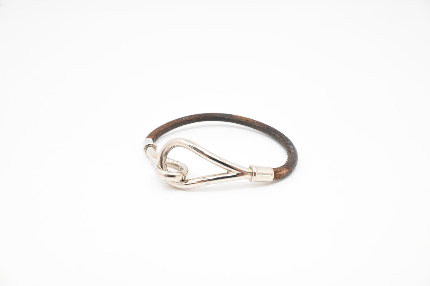 Hermes Jumbo Bracelet in Brown Leather