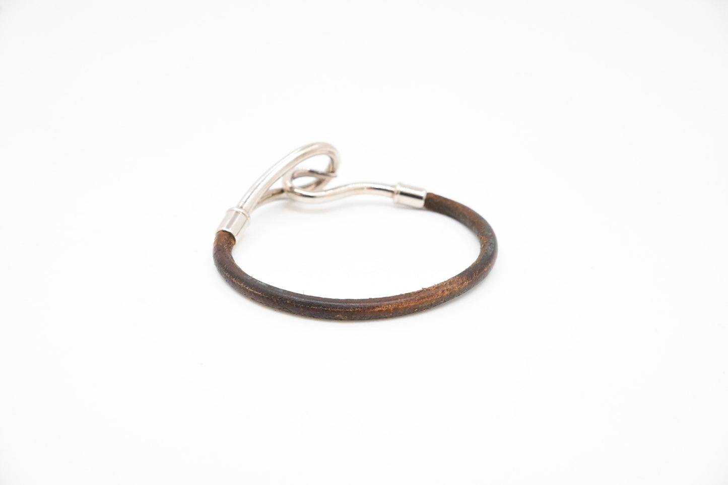 Hermes Jumbo Bracelet in Brown Leather