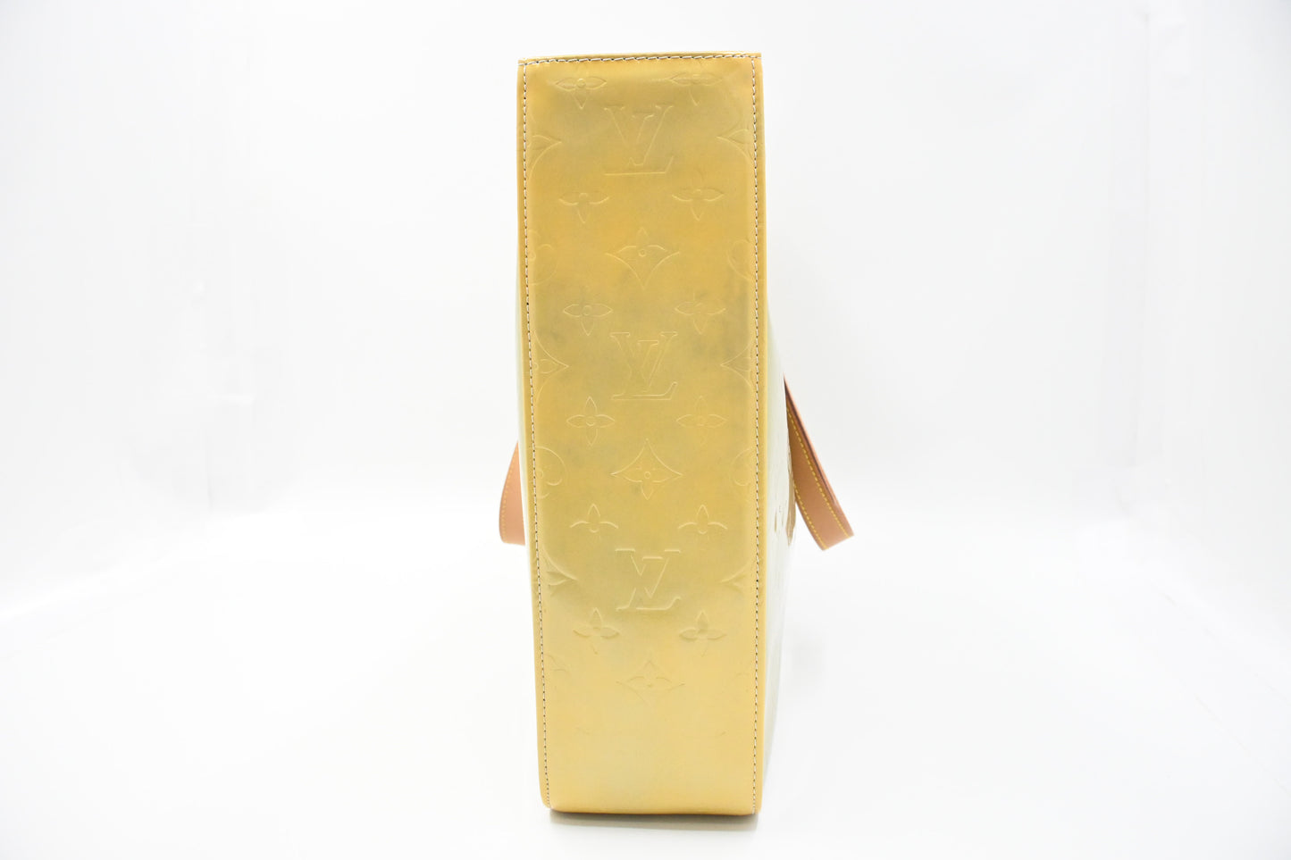 Louis Vuitton Columbus in Silver Green and Yellow Vernis Leather
