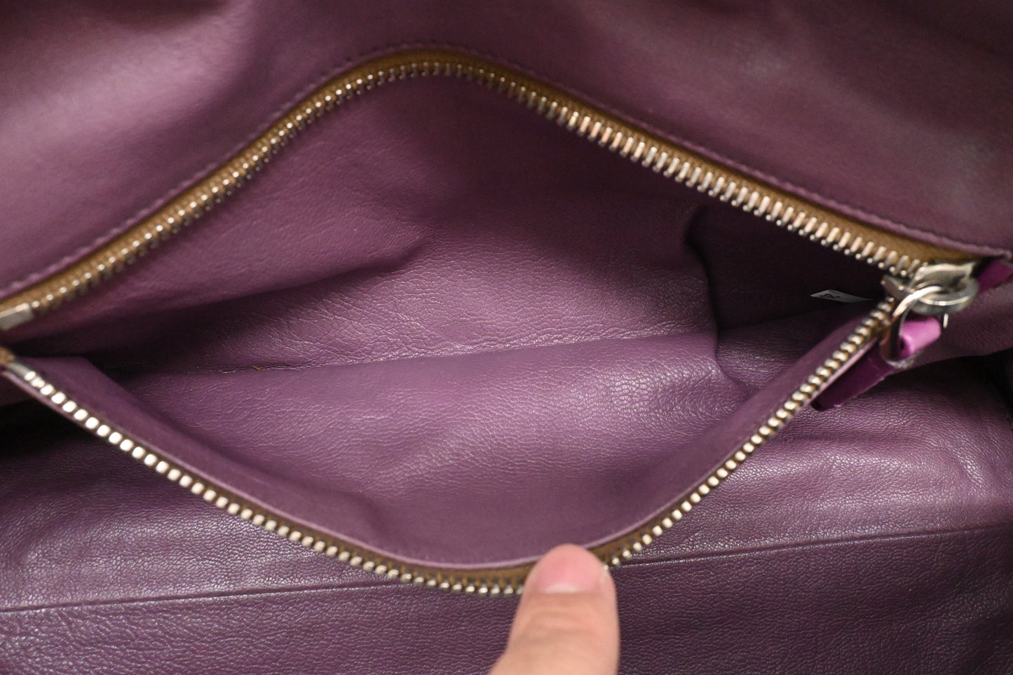 Prada Boston Bag in Brown Suede and Purple Leather