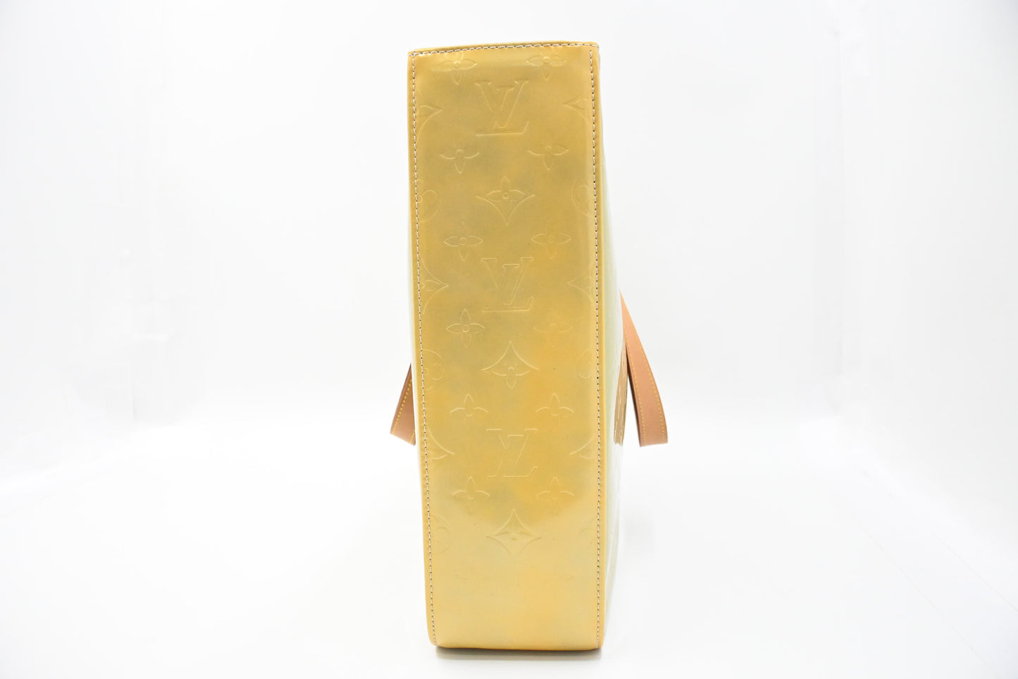 Louis Vuitton Columbus in Silver Green and Yellow Vernis Leather