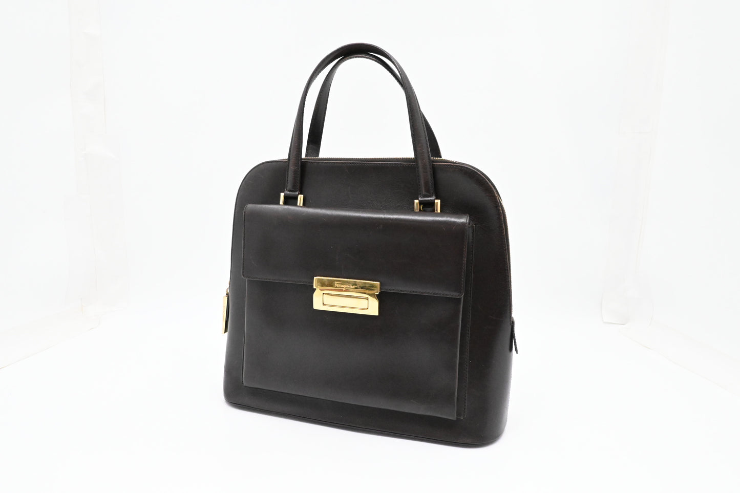 Ferragamo Handbag in Brown Leather