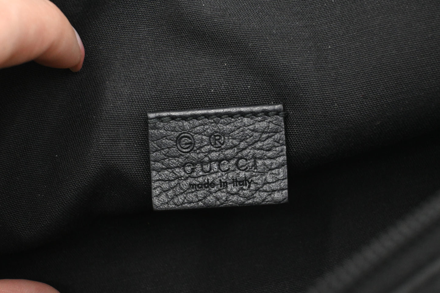 Gucci Pouch in Black Canvas
