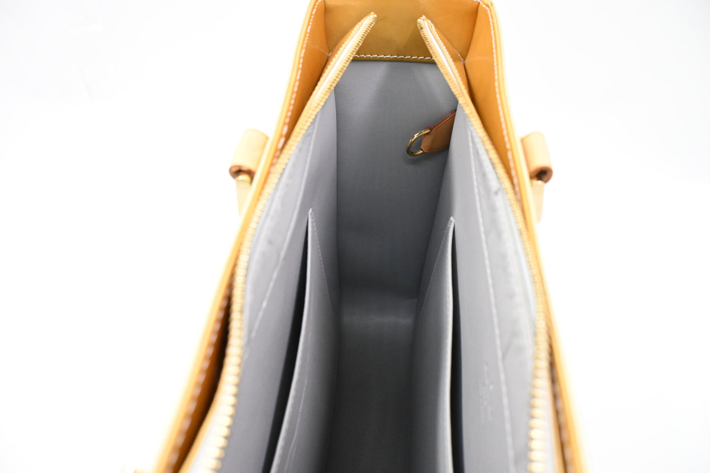Louis Vuitton Columbus in Silver Green and Yellow Vernis Leather