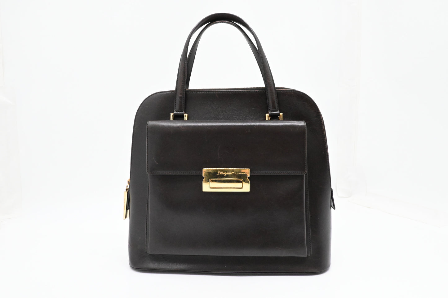 Ferragamo Handbag in Brown Leather