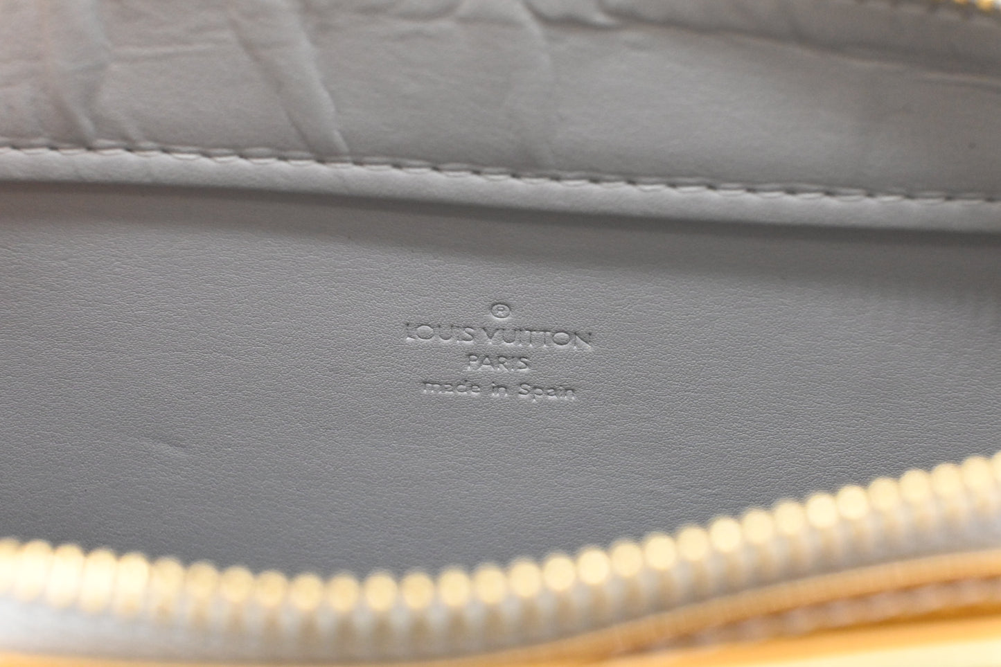 Louis Vuitton Columbus in Silver Green and Yellow Vernis Leather