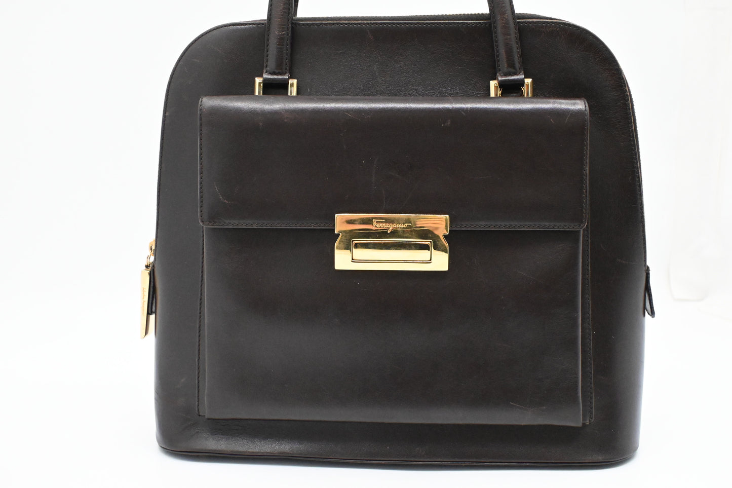 Ferragamo Handbag in Brown Leather