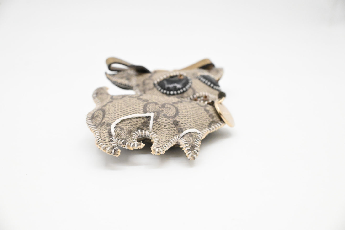 Gucci "Brando the Chihuahua" Bag Charm in GG Supreme Canvas