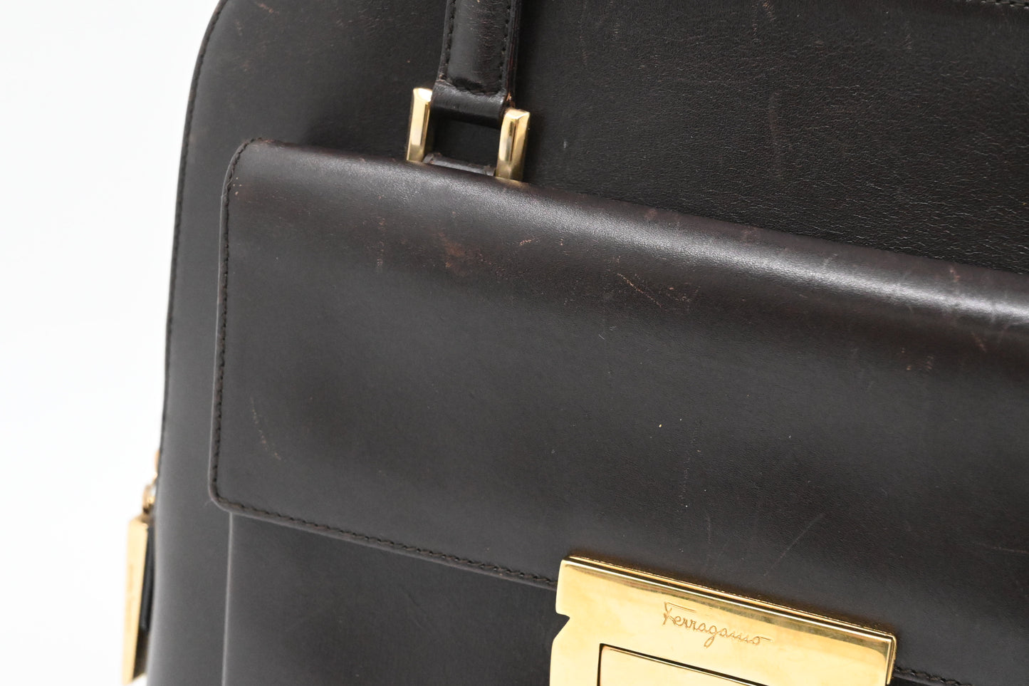 Ferragamo Handbag in Brown Leather