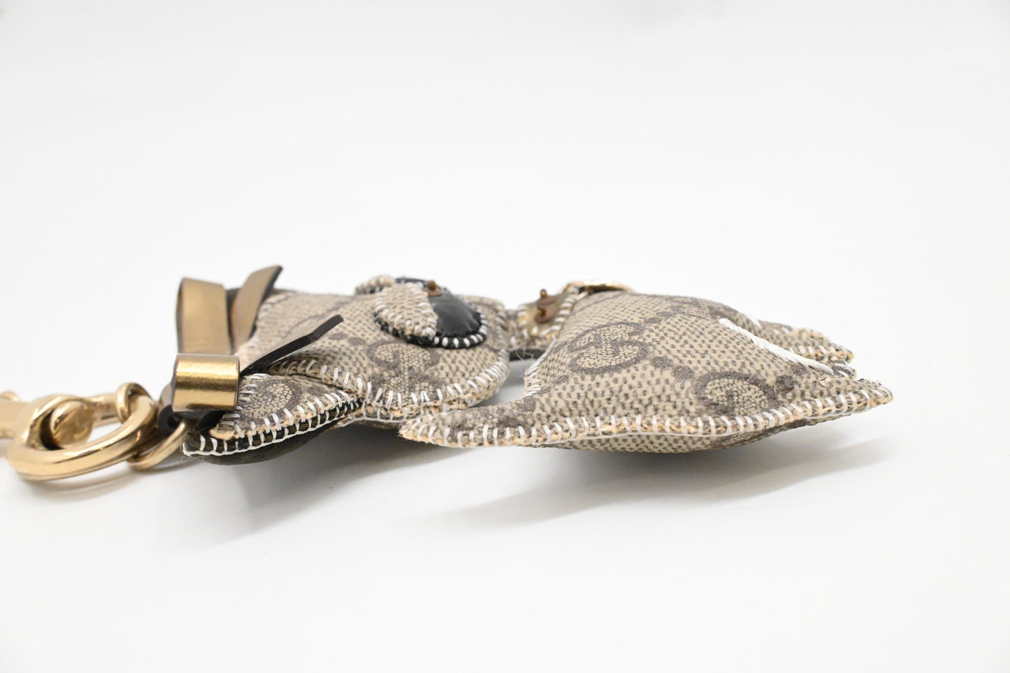 Gucci "Brando the Chihuahua" Bag Charm in GG Supreme Canvas