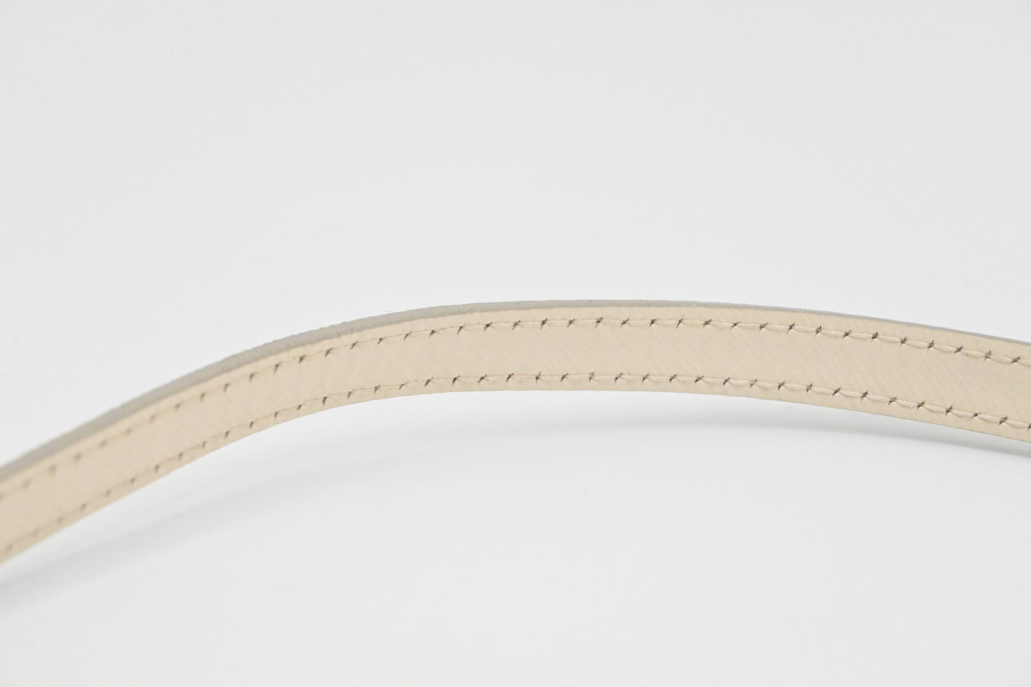 Ferragamo Vara Handbag in Cream Leather