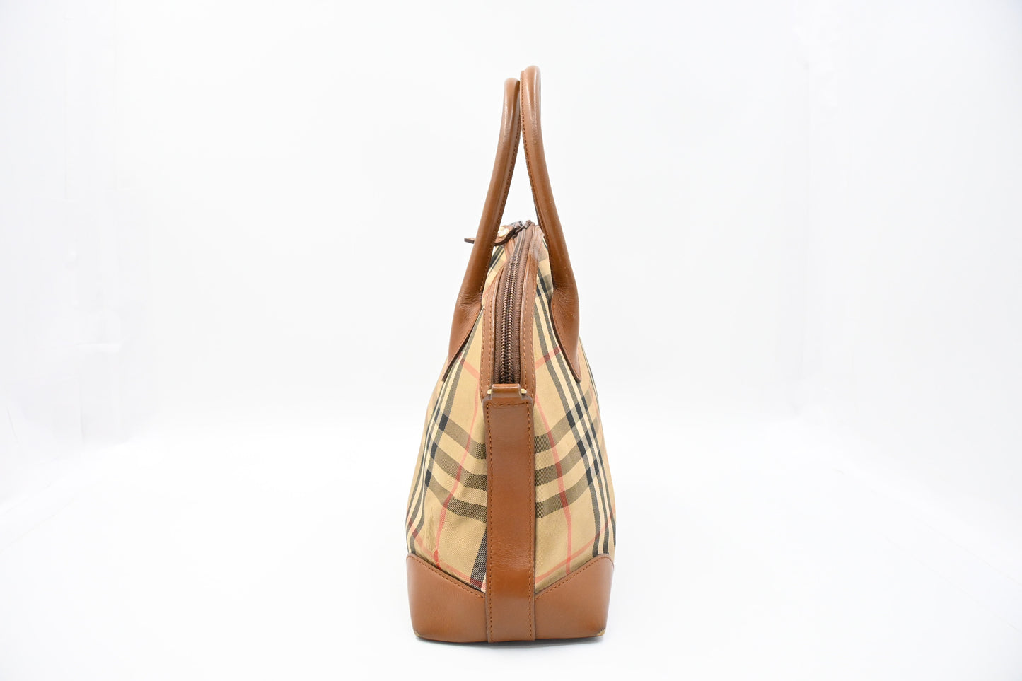 Burberry Shoulder Bag in Check Coated Canvas
